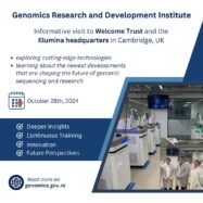 Vizită informativă la Wellcome Trust și sediul central Illumina din Cambridge, Marea Britanie